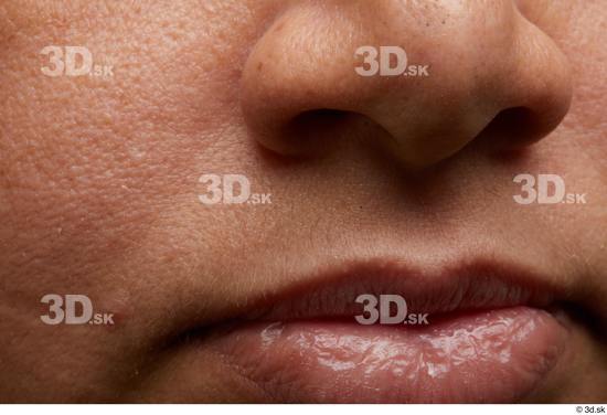 Face Mouth Nose Cheek Skin Woman Scar Chubby Studio photo references