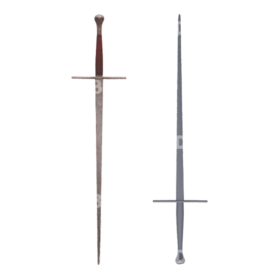 Medieval Two-Hand Sword Raw 3D Scan