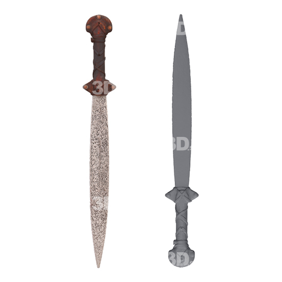 Medieval Greece Sword Raw 3D Scan