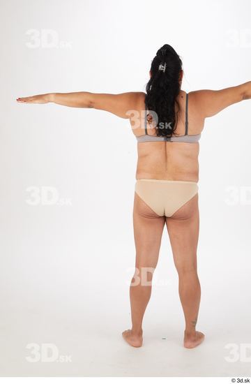 Whole Body Woman T poses Chubby Street photo references