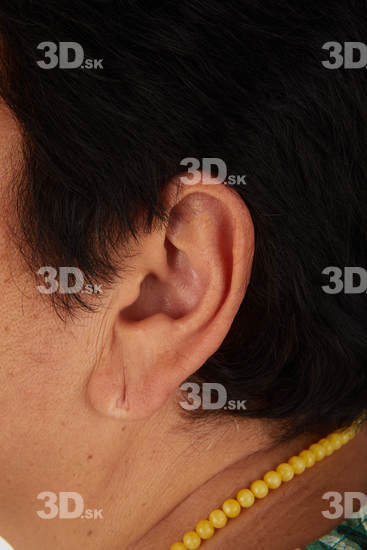 Ear Woman Asian Casual Overweight Street photo references