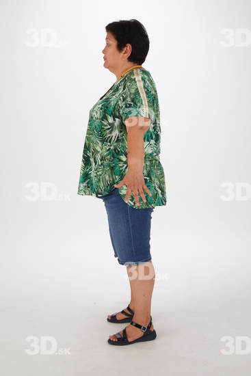 Whole Body Woman Asian Casual Overweight Street photo references