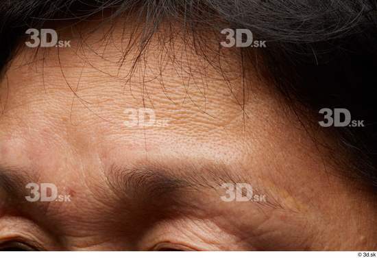 Face Hair Skin Woman Asian Overweight Wrinkles Studio photo references