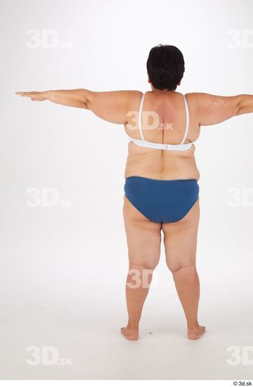 Whole Body Woman T poses Asian Overweight Street photo references