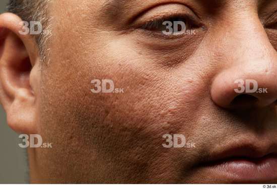 Face Mouth Nose Cheek Skin Man Chubby Wrinkles Studio photo references