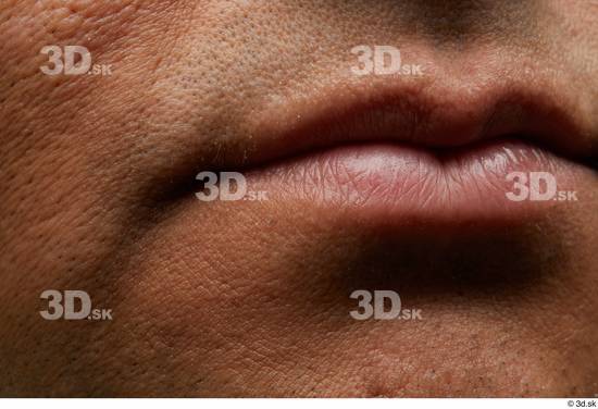 Face Mouth Skin Man Chubby Wrinkles Studio photo references