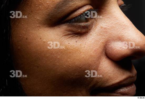 Eye Face Nose Cheek Skin Woman Slim Wrinkles Studio photo references