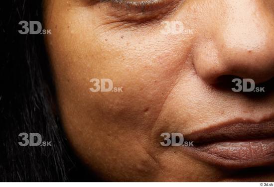 Face Mouth Nose Cheek Skin Woman Slim Wrinkles Studio photo references