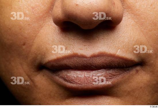 Face Mouth Nose Cheek Skin Woman Slim Wrinkles Studio photo references