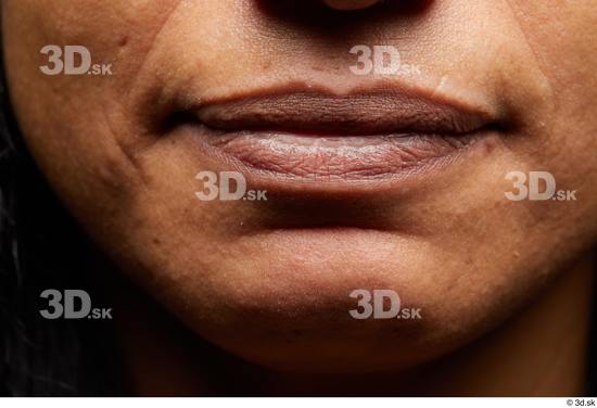 Face Mouth Skin Woman Slim Wrinkles Studio photo references