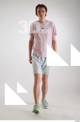 Tony  1 casual dressed front view mint sneakers striped&hellip;