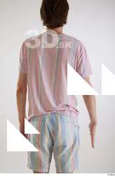 Tony  1 arm back view casual dressed flexing striped&hellip;