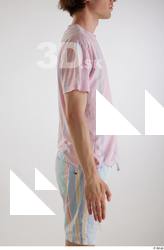 Tony  1 arm casual dressed flexing side view striped&hellip;