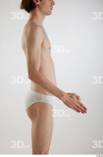 Man White Slim Male Studio Poses