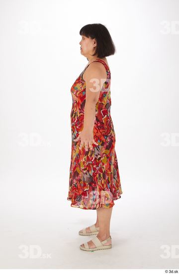 Whole Body Woman Asian Casual Chubby Street photo references