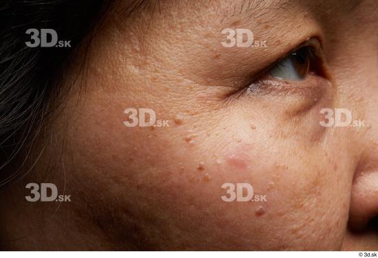 Eye Face Cheek Skin Woman Asian Chubby Wrinkles Studio photo references