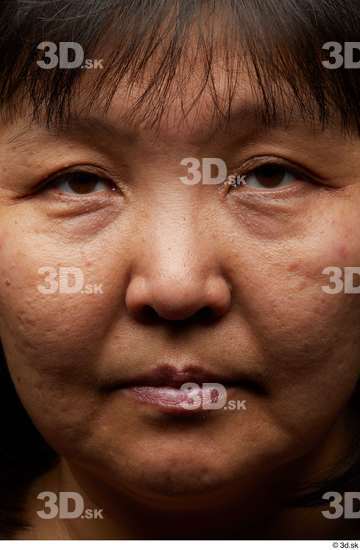 Face Woman Asian Chubby Studio photo references