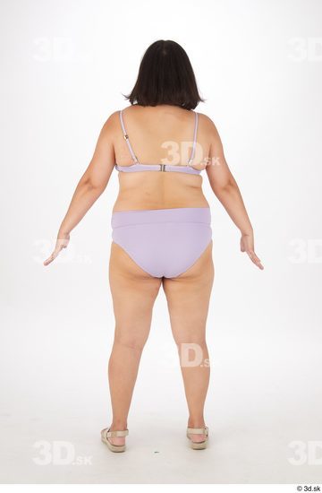 Whole Body Woman Asian Chubby Street photo references