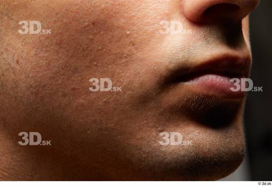 Face Mouth Cheek Skin Man White Slim Studio photo references