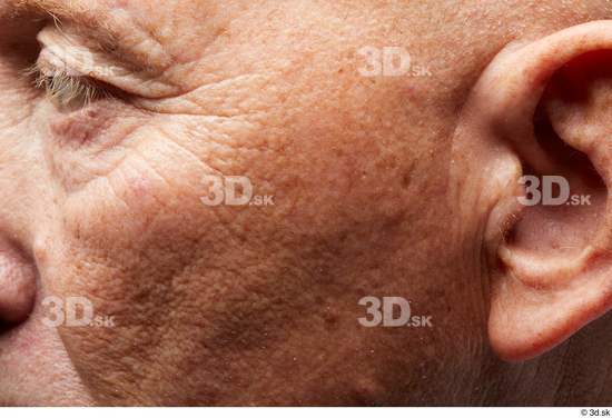 Eye Face Cheek Ear Skin Man Slim Wrinkles Studio photo references