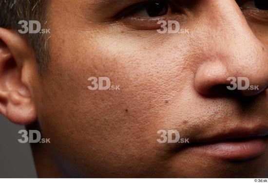 Face Mouth Nose Cheek Skin Man Slim Wrinkles Studio photo references