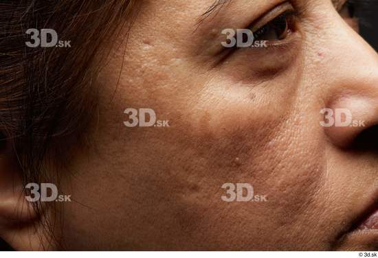 Eye Face Nose Cheek Hair Skin Woman Chubby Wrinkles Studio photo references