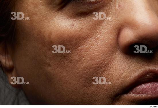 Face Mouth Nose Cheek Skin Woman Chubby Wrinkles Studio photo references