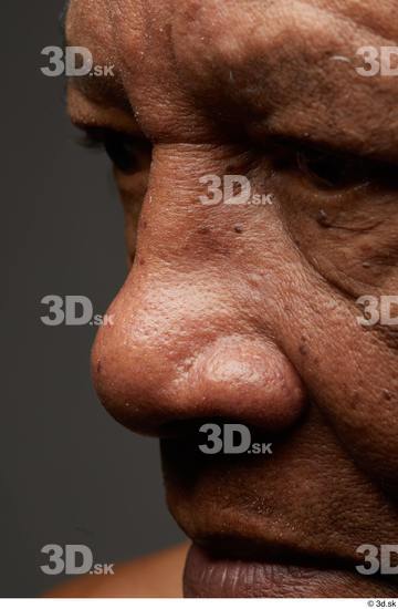 Face Nose Skin Man Black Slim Wrinkles Studio photo references