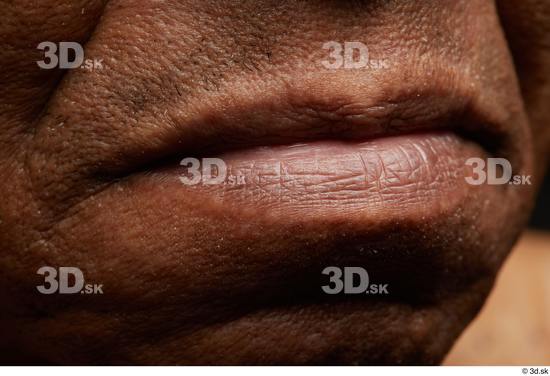 Face Mouth Skin Man Black Slim Wrinkles Studio photo references