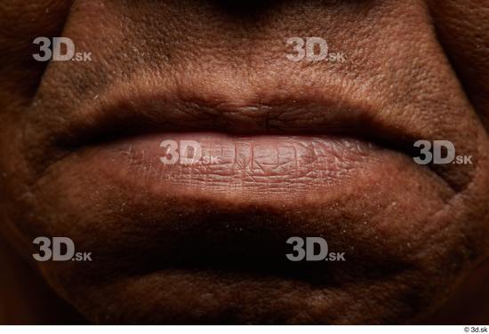 Face Mouth Skin Man Black Slim Wrinkles Studio photo references