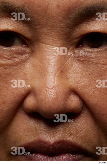 Face Mouth Nose Skin Woman Asian Slim Wrinkles Studio photo references