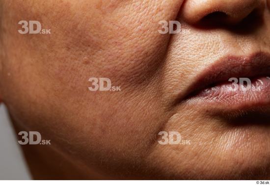 Face Mouth Cheek Skin Woman Asian Slim Wrinkles Studio photo references