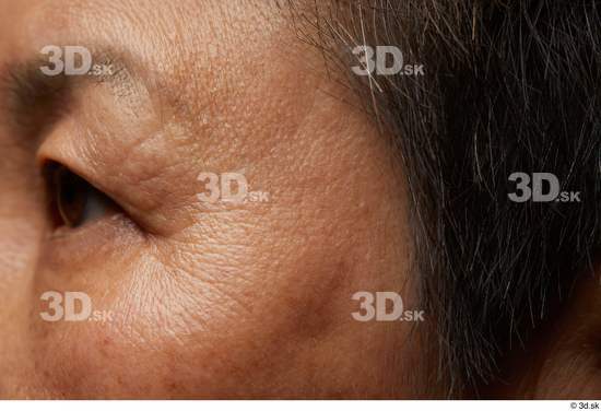 Eye Face Cheek Hair Skin Woman Asian Slim Wrinkles Studio photo references