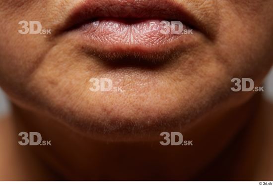 Face Mouth Skin Woman Asian Slim Wrinkles Studio photo references