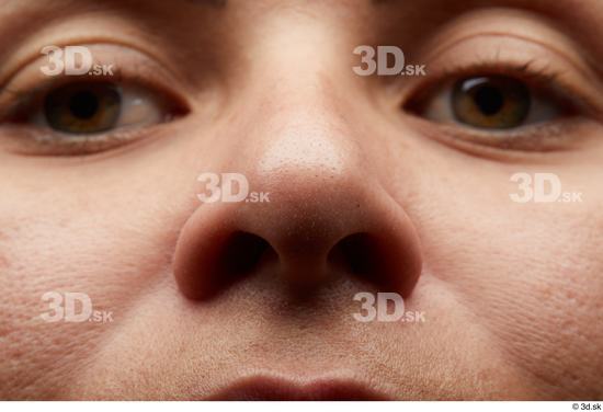 Face Nose Cheek Skin Woman Chubby Wrinkles Studio photo references