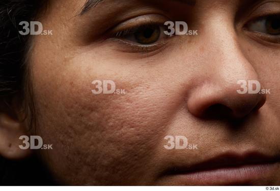 Eye Face Mouth Nose Cheek Skin Woman Chubby Wrinkles Studio photo references