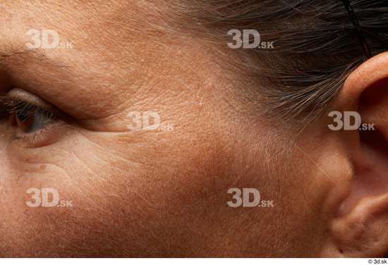 Eye Face Cheek Ear Hair Skin Woman Slim Wrinkles Studio photo references