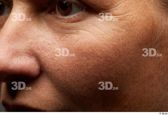 Eye Face Nose Cheek Skin Woman Slim Wrinkles Studio photo references