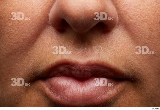 Face Mouth Nose Cheek Skin Woman Slim Wrinkles Studio photo references