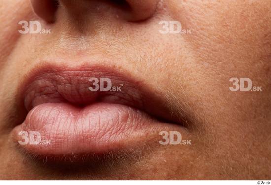 Face Mouth Skin Woman Slim Wrinkles Studio photo references