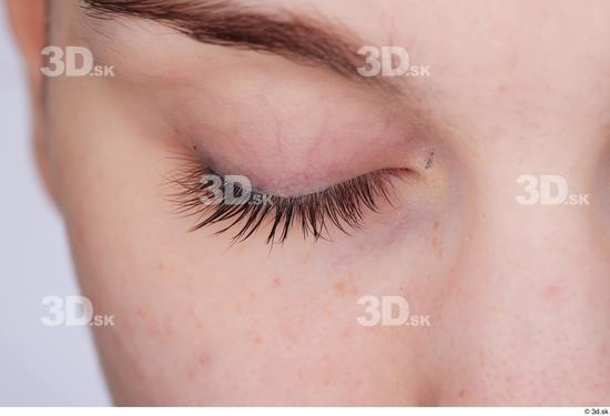 Woman White Slim Female Studio Poses