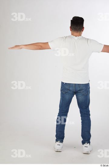 Whole Body Man T poses Casual Slim Street photo references