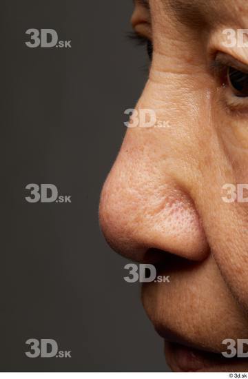 Face Nose Skin Woman Asian Slim Wrinkles Studio photo references