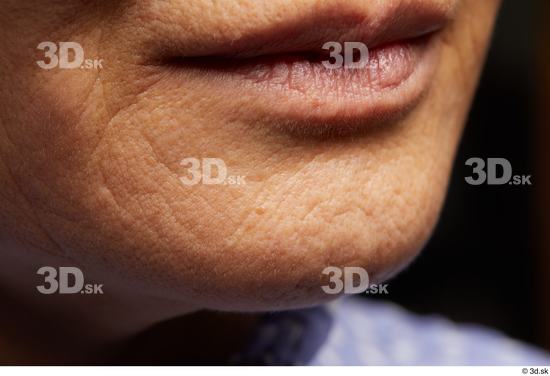 Face Mouth Skin Woman Asian Slim Wrinkles Studio photo references