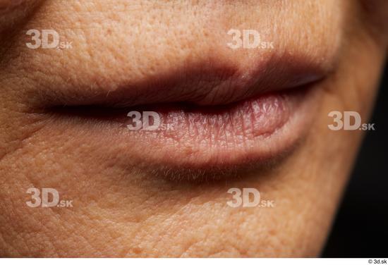 Face Mouth Skin Woman Asian Slim Wrinkles Studio photo references