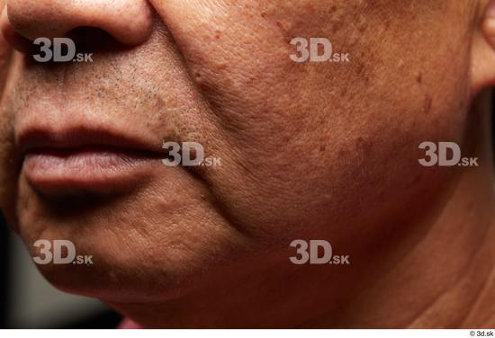 Face Mouth Cheek Skin Man Asian Slim Wrinkles Studio photo references