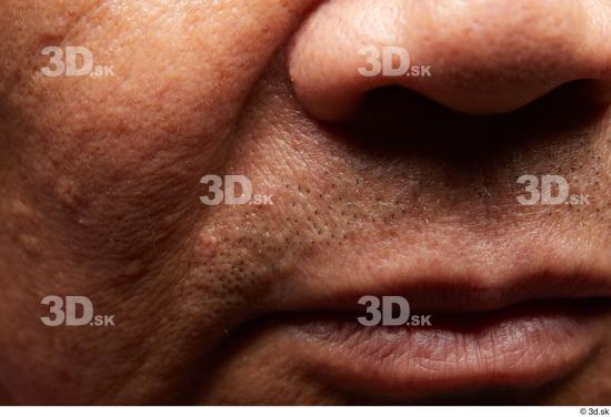 Face Nose Cheek Skin Man Asian Slim Wrinkles Studio photo references