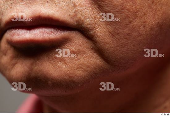 Face Mouth Cheek Skin Man Asian Slim Wrinkles Studio photo references