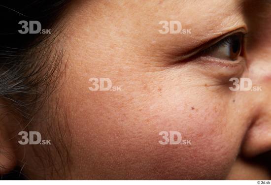 Eye Face Cheek Hair Skin Woman Asian Slim Wrinkles Studio photo references