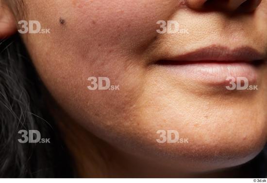 Face Mouth Cheek Skin Woman Asian Slim Studio photo references